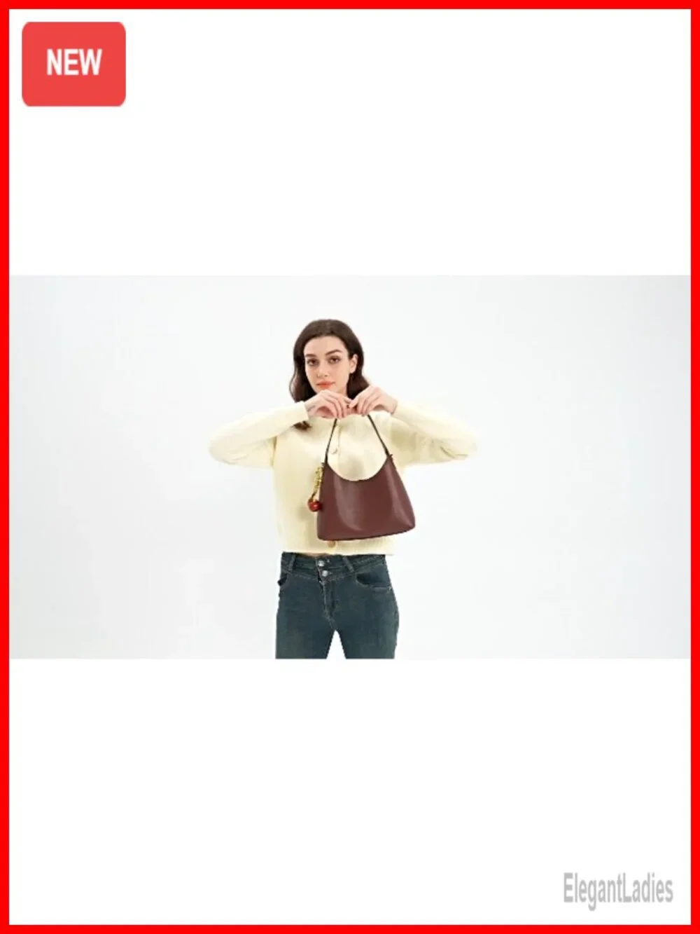 Small Hobo Shoulder Bag Faux Leather Vegan Crossbody Purse Women